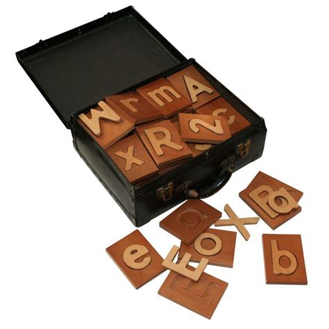 Handmade Wooden Alphabet Set Uppercase Alphabet, Wooden Alphabet ...