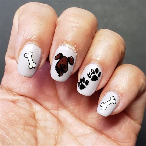 Dog nail art | Dog nail art, Animal nails, Nail art