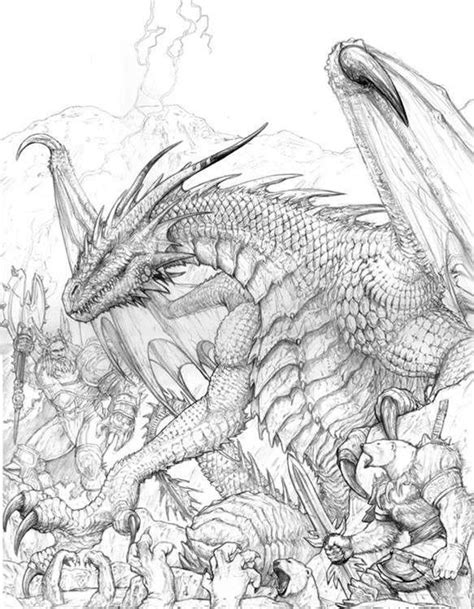 Realistic Dragon Coloring Pages Elegant ... | Dragon coloring page, Fantasy coloring pages ...