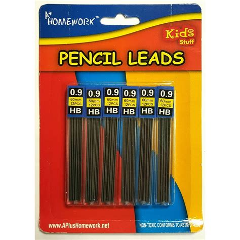 Mechanical Pencil Lead Refills - .9HB - 6PK Case Pack 48 - Walmart.com - Walmart.com