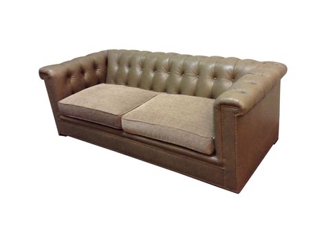Hickory Chair Kent Tufted Leather Sofa on Chairish.com Tufted Leather Sofa, Hickory Chair, Kent ...