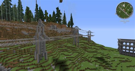 Just build these Power lines for an upcoming map, I'm happy with the outcome : Minecraft