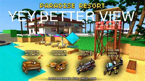 Pixel gun 3D map review: paradise resort | Video Games Amino