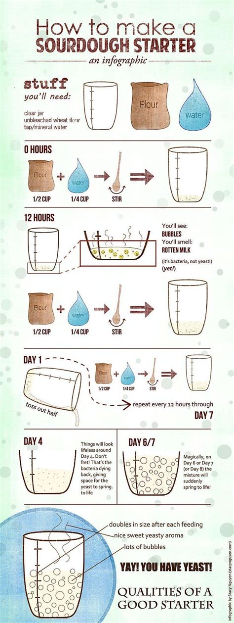 Sourdough Starter Feeding Chart