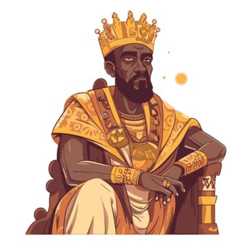 Mansa Musa Vector, Sticker Clipart An Illustration Of An Afrikan King ...