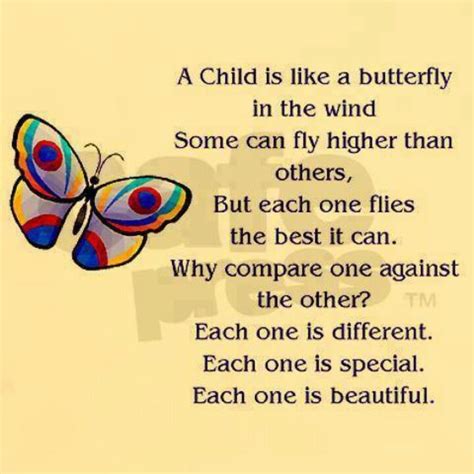 Each child is like a butterfly | Childcare quotes, Butterfly quotes, Quotes for kids