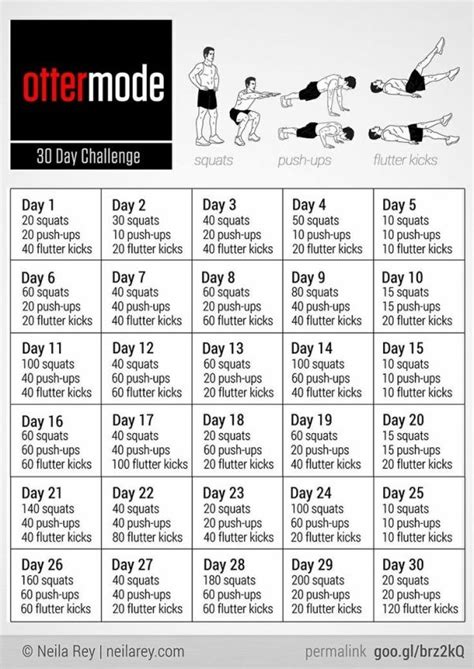 30 Day Workout Challenge | 30 day fitness, 30 day workout challenge, Workout challenge
