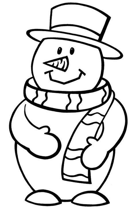 Snowman Coloring Pages | Free download on ClipArtMag