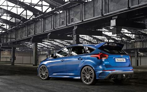 2015 Blue Ford Focus RS back view wallpaper - Car wallpapers - #49540