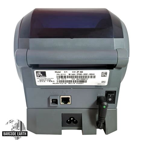 Zebra ZP450 Thermal Label Printer Bundle w/ Network Ethernet Port – Barcodeearth