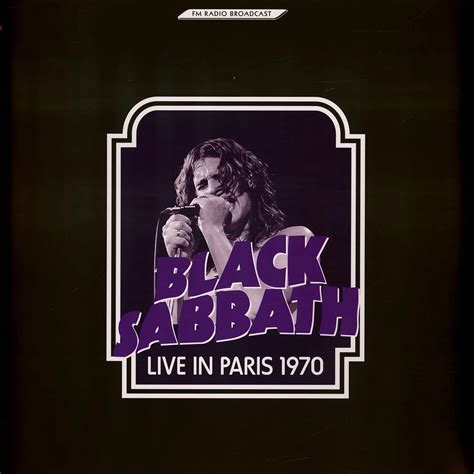 Black Sabbath - Live In Paris 1970 - Vinyl 2LP - 2022 - EU | HHV