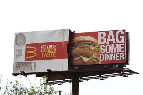 McDonald’s Bag Some Dinner Billboard Ad ‎#design ‎#ad ‎#billboard ‎#outdoorad ‎#advertising ‎# ...