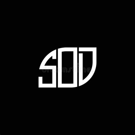 SOD Letter Logo Design on Black Background. SOD Creative Initials ...