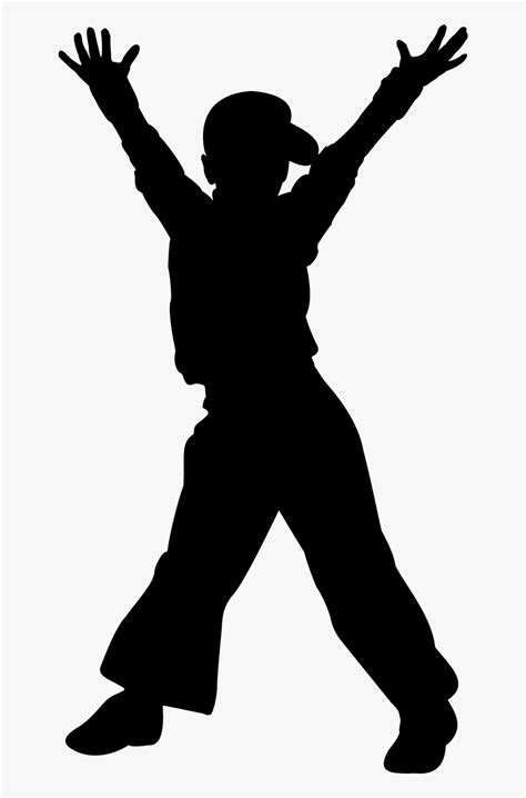 Silhouette Hip-hop Dance - Hip Hop Boy Dancer Silhouette, HD Png ...