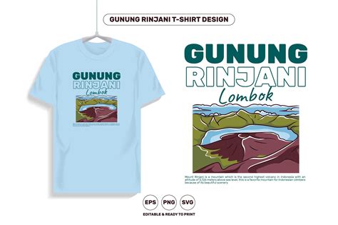 Gunung Rinjani Graphic by s7dreams.fiverr · Creative Fabrica