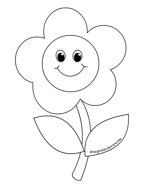 Fiore sorridente Disegni per bambini - Disegni da colorare