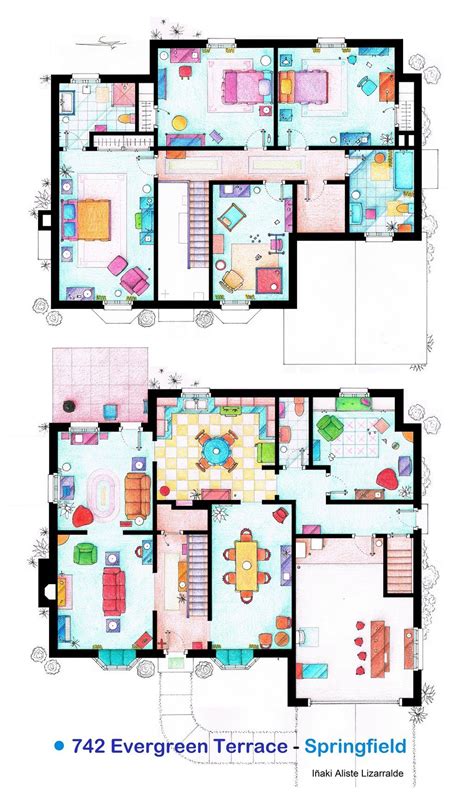 House of Simpson family - Both floorplans by nikneuk.deviantart.com on @deviantART The Plan, How ...