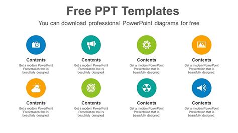 Download Free Circles list Slide PPT template