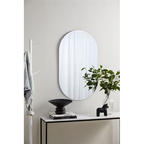 Temple & Webster Tate Oval Frameless Wall Mirror