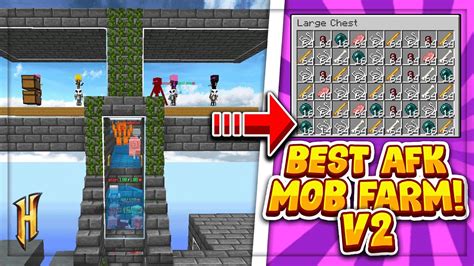 BEST AFK MOB FARM FOR SKYBLOCK (V2 NEW & IMPROVED) - YouTube