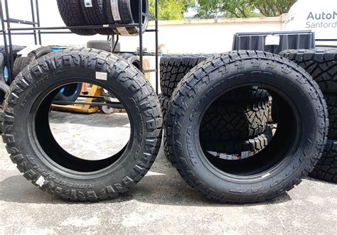 275/65/20 Nitto Ridge Grappler VS 295/60/20 Terra Grappler side by side ...