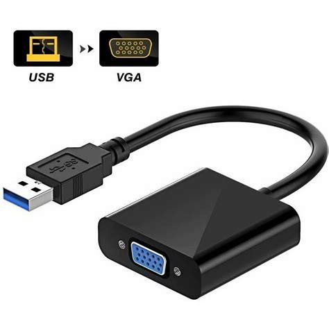 USB to VGA Adapter,USB 3.0 to VGA Adapter Multi-Display Video Converter ...