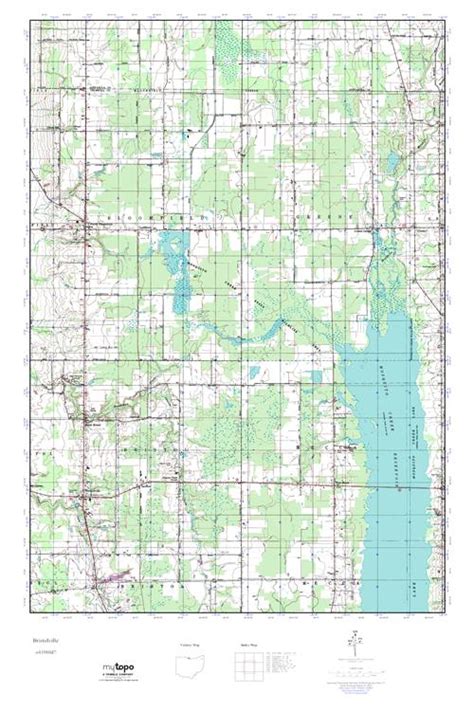 MyTopo Bristolville, Ohio USGS Quad Topo Map