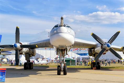 Russian Strategic Bomber Tupolev Tu-95 Editorial Stock Image - Image of ...