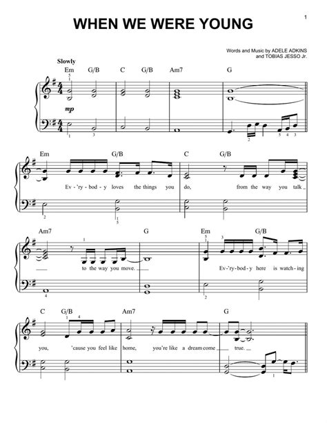 Adele Piano Music Sheets Printable | 101 Activity