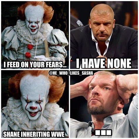 Triple h's greatest fear 😂. #wwe #wwememe #wwememes #tripleh #hhh # ...