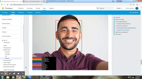 Face detection in android using firebase ml kit - YouTube