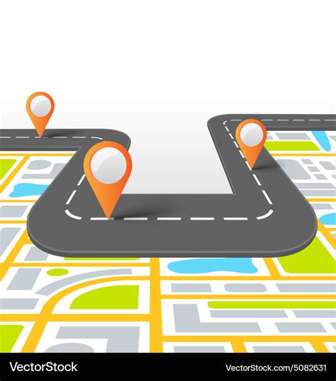 Road information background with map Royalty Free Vector