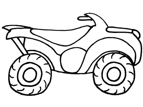 Printable Quad Bike Coloring Page - Free Printable Coloring Pages for Kids