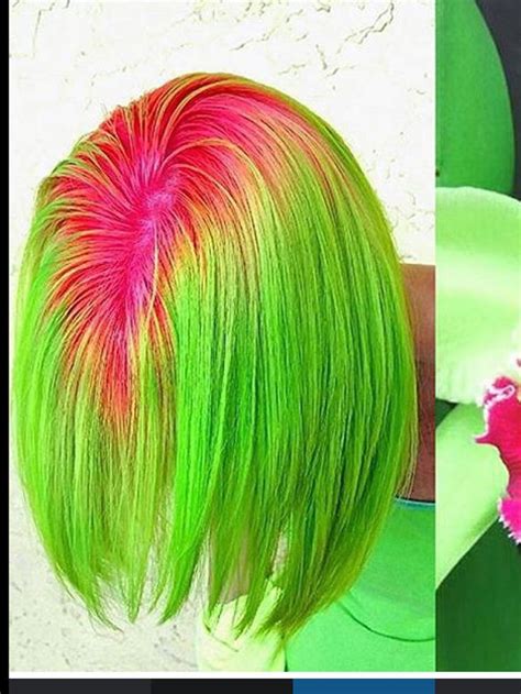 Watermelon hair | Pink hair streaks, Pretty hair color, Hair color pink