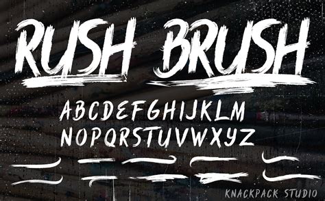 Download Rush Brush font | fontsme.com