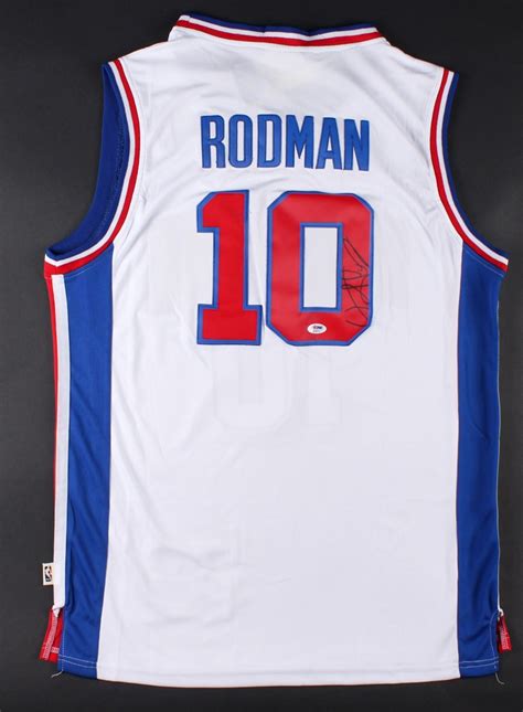 Dennis Rodman Signed Pistons Jersey (PSA COA) | Pristine Auction