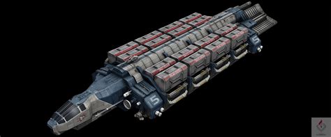 Cargo Hauler, Sci Fi Anime, Space Engineers, Ship Of The Line, Concept ...