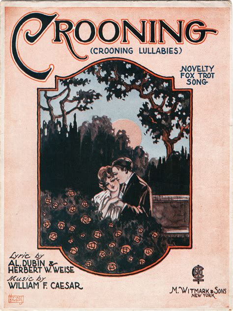 Crooning, 1921