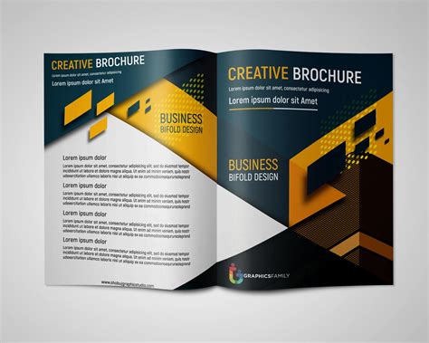 Creative Bi Fold Brochure Design For Business Free psd – GraphicsFamily
