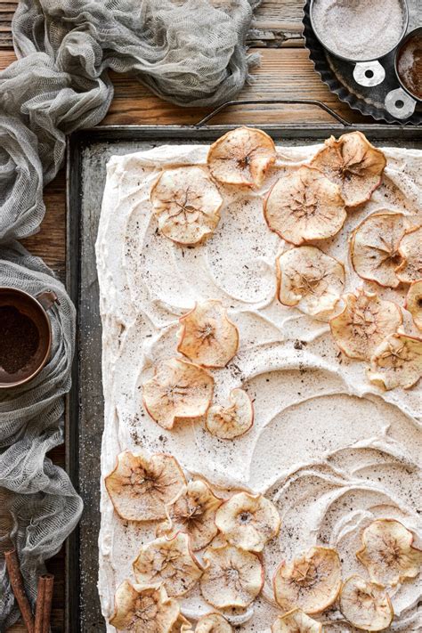 High Altitude Cinnamon Apple Cider Sheet Cake - Curly Girl Kitchen