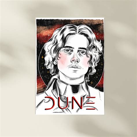 Dune Timothee Chalamet A4 Art Print - Etsy