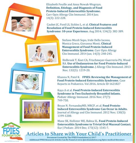 Toolbox: Helpful articles to give to Doctors – The FPIES Foundation