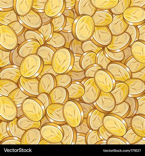 Coin pattern Royalty Free Vector Image - VectorStock