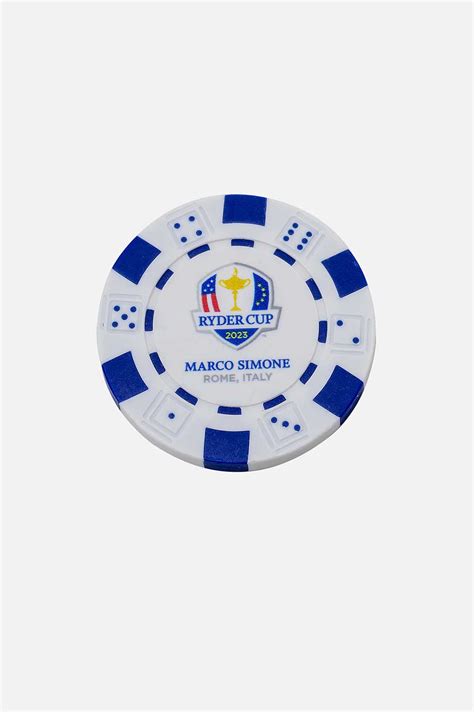 2023 RYDER CUP BLUE POKER MARKER - GOLF MARCO SIMONE