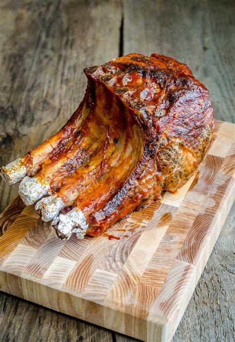 Smoked Rack of Pork [BBQ Bone-In Rib Roast]