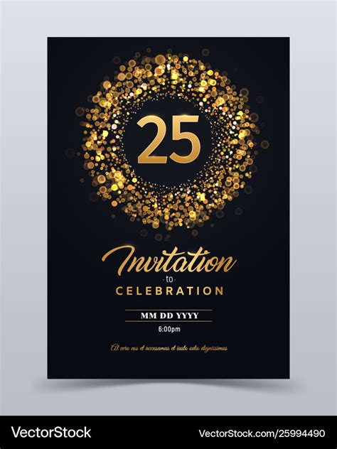 25th Anniversary Invitation Cards | Arts - Arts