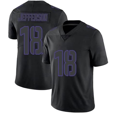 Vikings Justin Jefferson Legend Black Impact Jersey – US Sports Nation