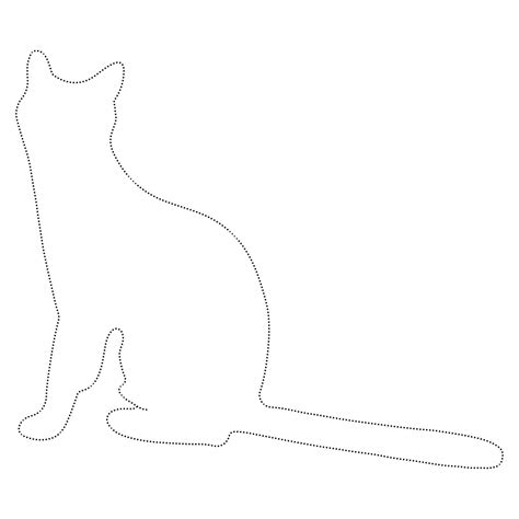 Free Printable Cat Tracing coloring page - Download, Print or Color Online for Free