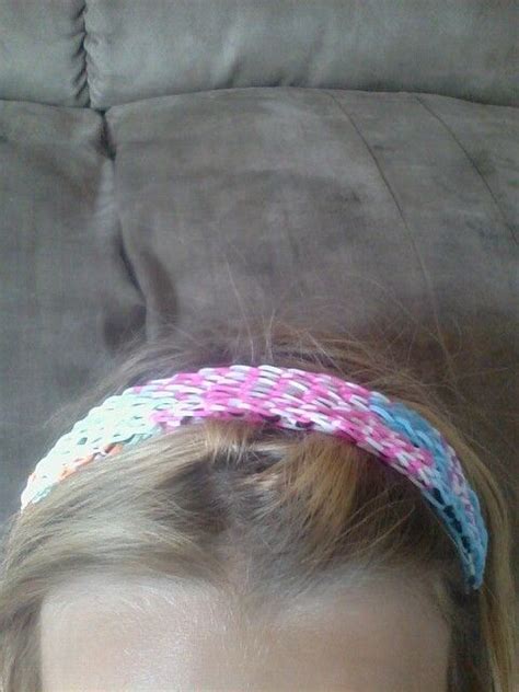 My craft life rainbow loom headband @liveacraftlife | Rainbow loom bracelets, Rainbow loom, New ...