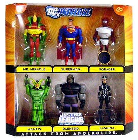 DC Universe Justice League Unlimited Attack From Apokolips Exclusive 3.75 Action Figure Set ...